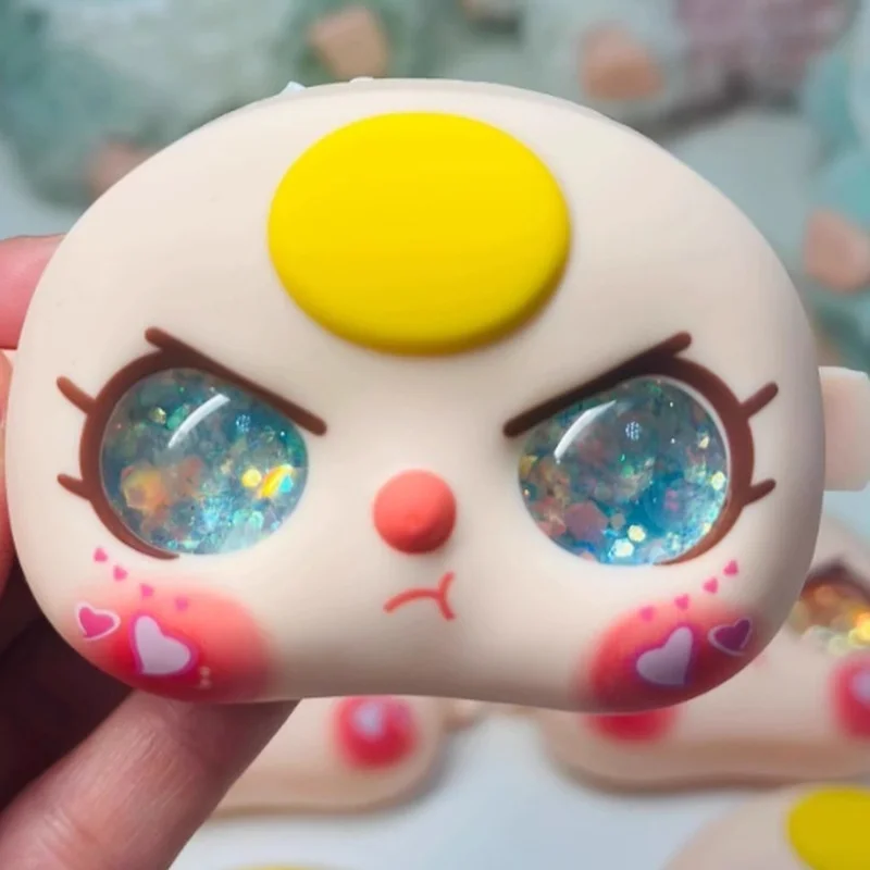 طفل ثلاثة 100%/400% استبدال دمية عيون تدفق الرمل لطيف للإزالة الوجه لتقوم بها بنفسك الوجه قذيفة عيون دمى رائعة اكسسوارات الهدايا