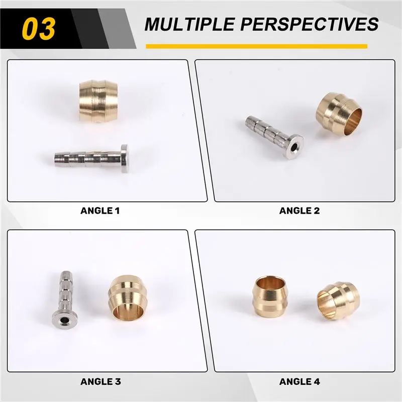 100Pcs Bicycle Brake Olive Brass Connecting Insert Kit For Shimano BH90 Hydraulic Disc Brake Hose,1 - view 5