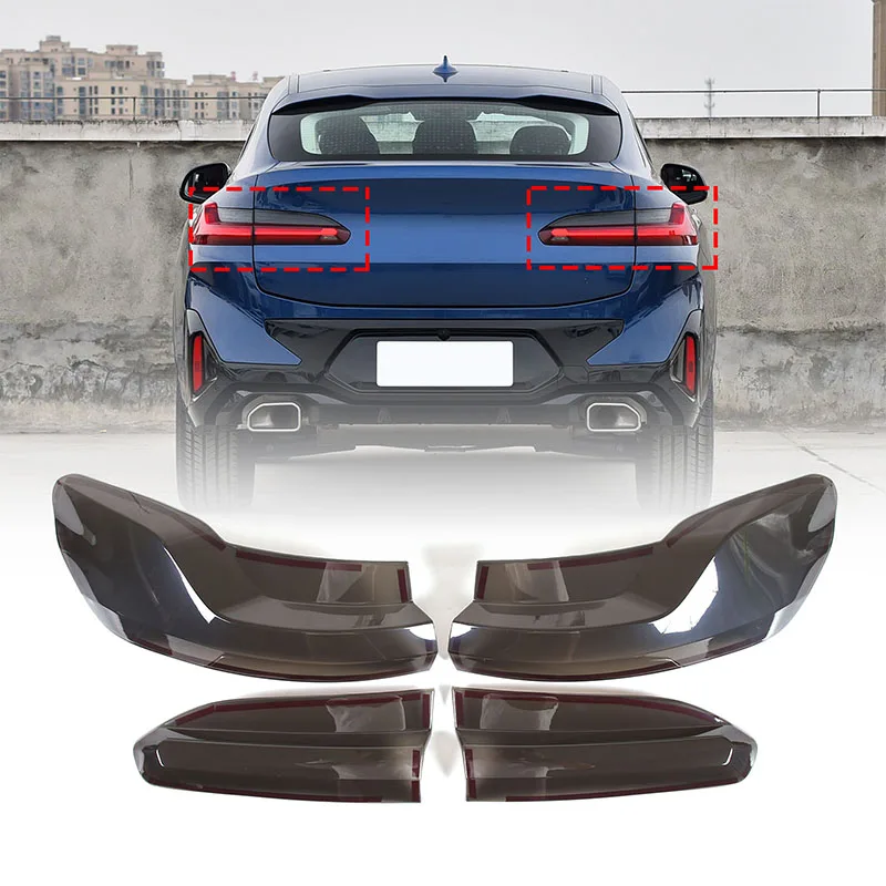 For BMW X4 2019 2020 2021 2022 2023 2024 ABS Car Accessories Outer Taillight Shell Rear Signal Parking Lights Cover
