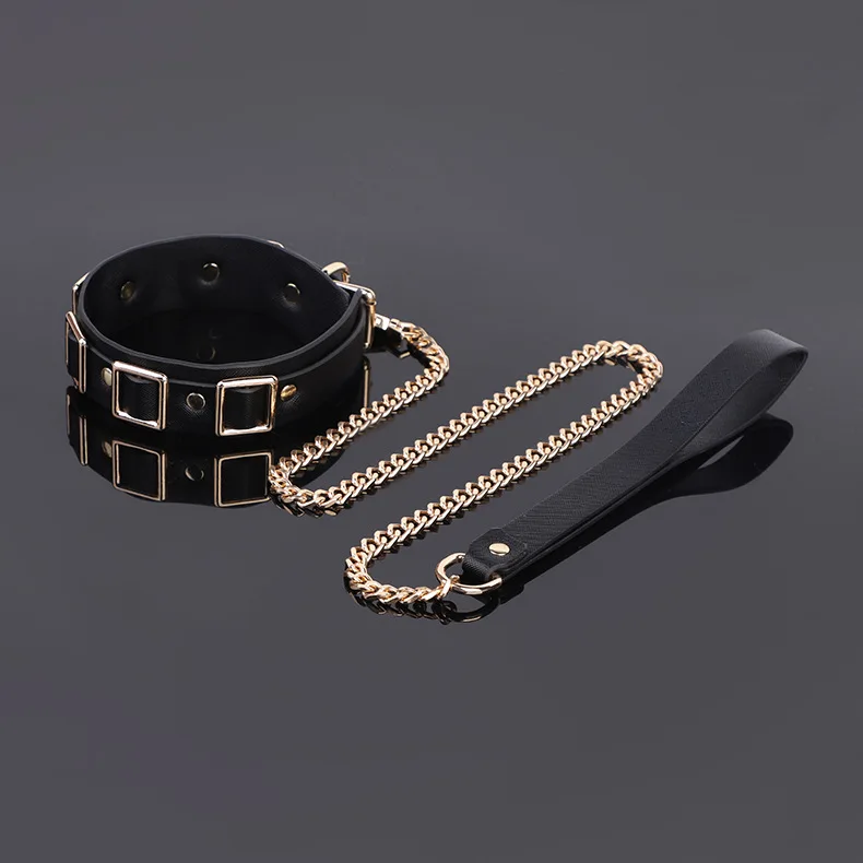 Kalung Kerah Logam untuk Wanita, Perlengkapan BDSM, Mainan Seks untuk Menggoda, Cosplay