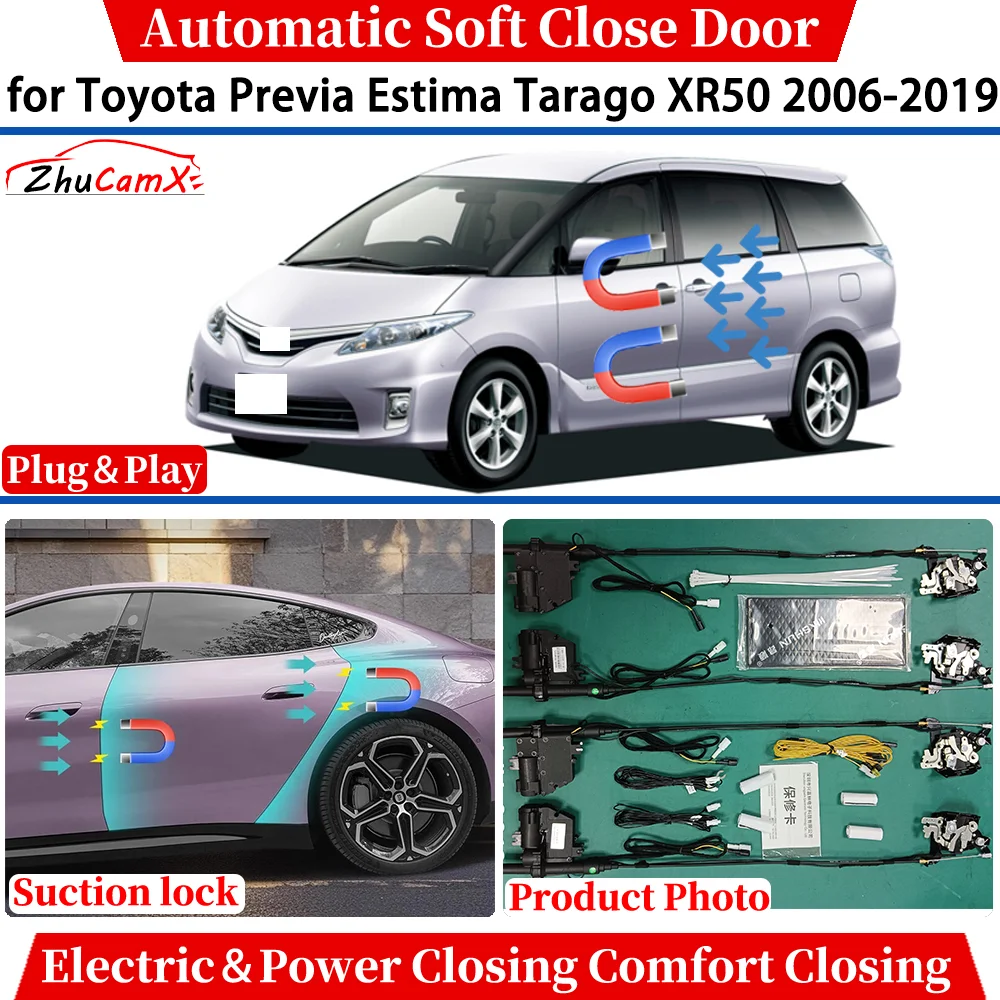 

for Toyota Previa Estima Tarago XR50 2006-2019 Automatic Soft Close Door Electric Power Comfort Closing Suction lock System