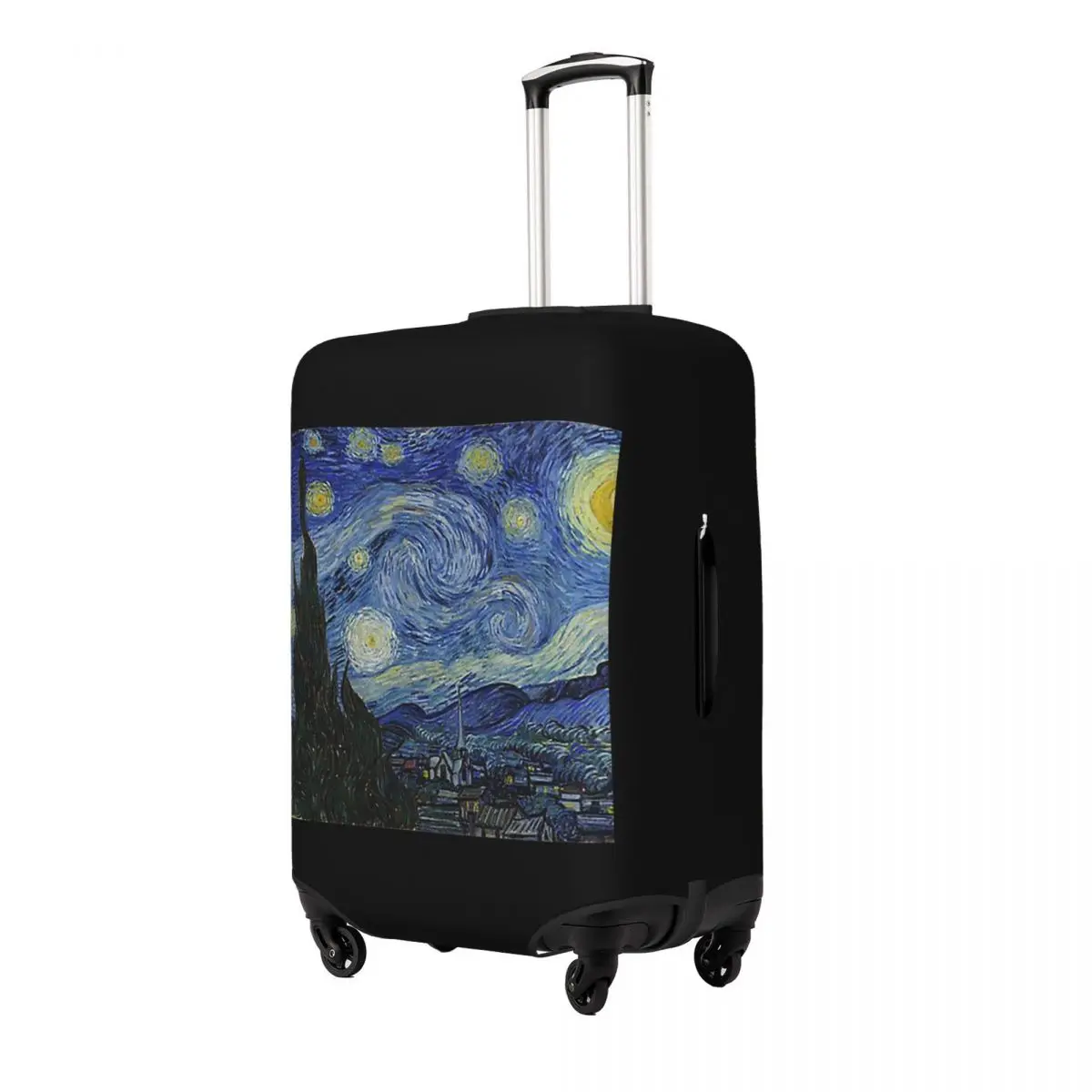 

Starry Night (Vincent Van Gogh) Suitcase Cover Protection Elastic Travel Luggage Protector Covers for 18-32 Inch