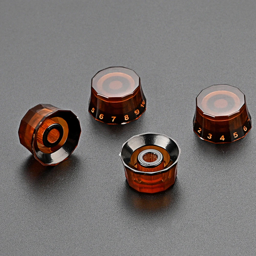 4Pcs/lot Guitar Tone And Volume Knobs Lampshade Style Guitars Replacement Parts 6mm for PRS Guitars Parts