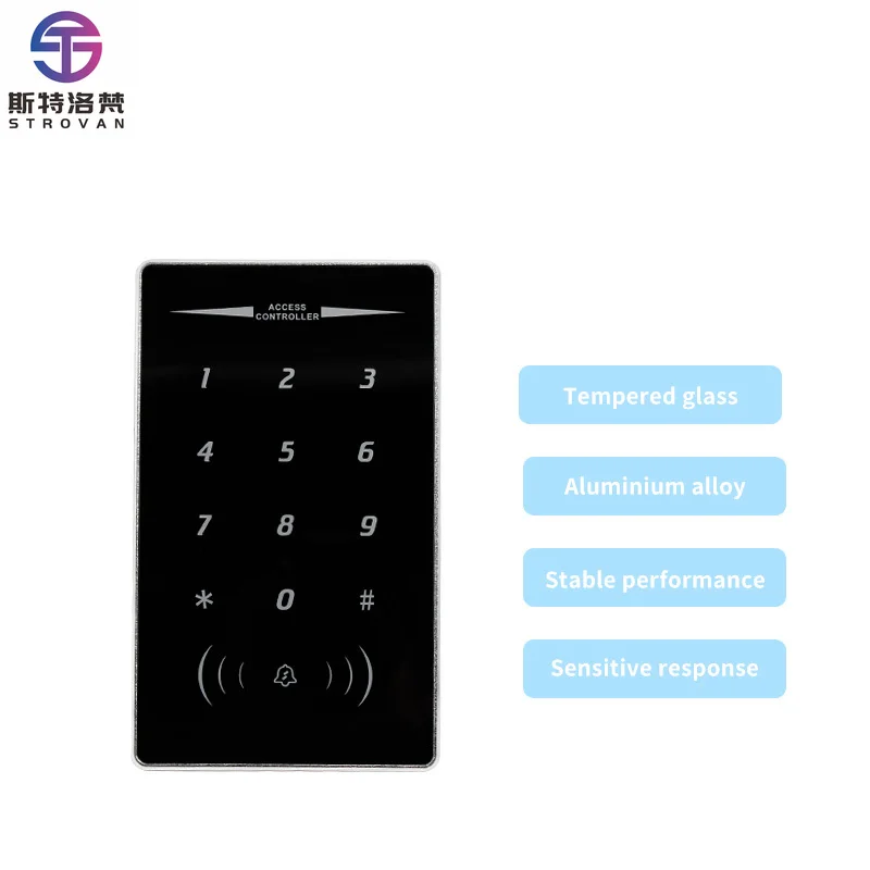 

IP68 Waterproof Metal Case Keypad RFID 13.56Mhz Proximity IC Card Standalone Access Control Machine with 10000 Users