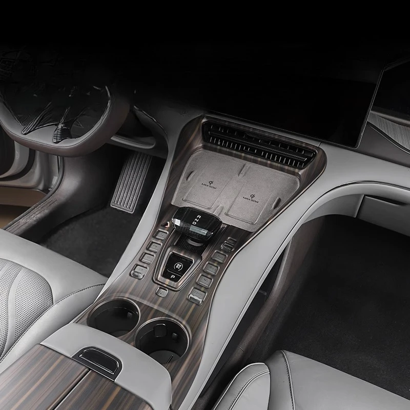 

For DENZA N7 2023-2025 ABS interior modification kit central control gear shift panel glass lifting sticker decorative frame