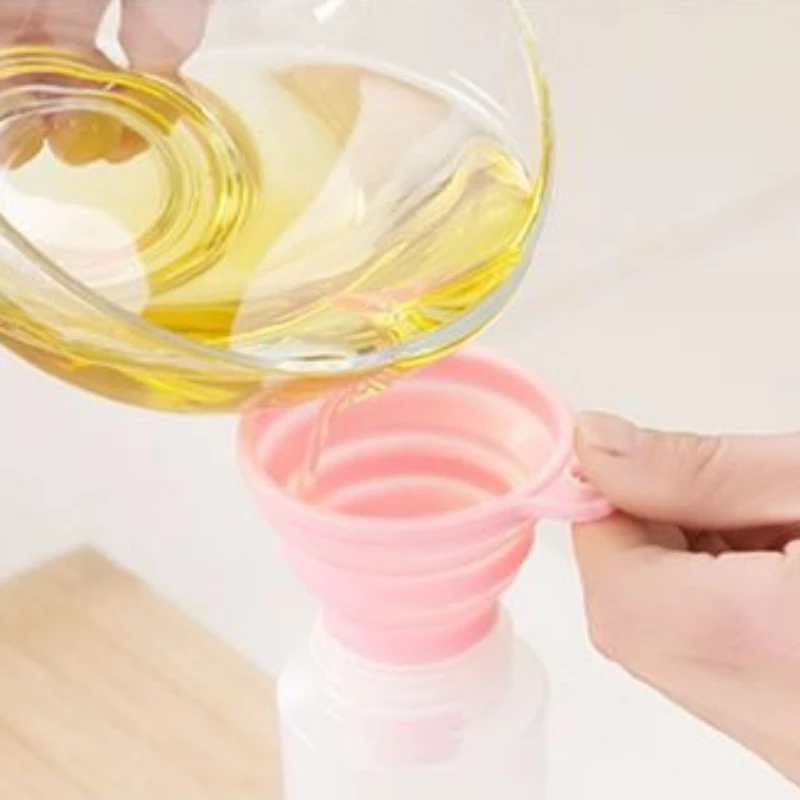 

Foldable Silicone Liquid Funnel for Engine Convenient Car Oil and Washer Fluid Replacement Anywhere and Anytime Fluid Transfer