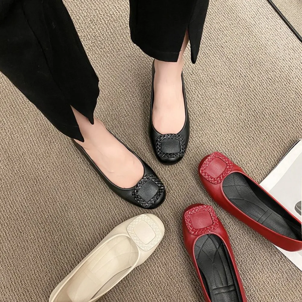 Weiche Lederschuhe mit weicher Sohle aus Kuhsehnen, Frühling/Herbst, Damenlederschuhe, festliche Damenschuhe für Sommer, Hochzeit, Bankett, Muttertag – Detail 24