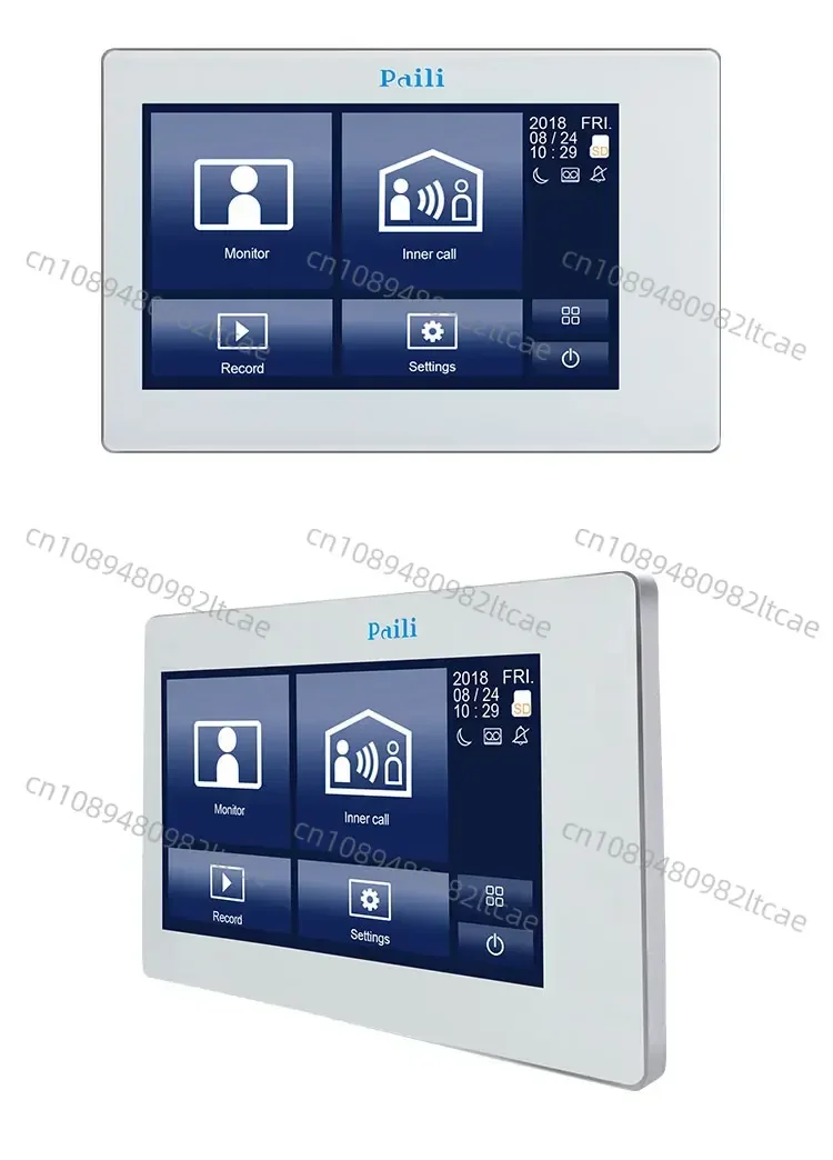 Wholesale Multi Apartments 7 Inch Video Intercom System 8 Units Apartment RFID Video Door Phone