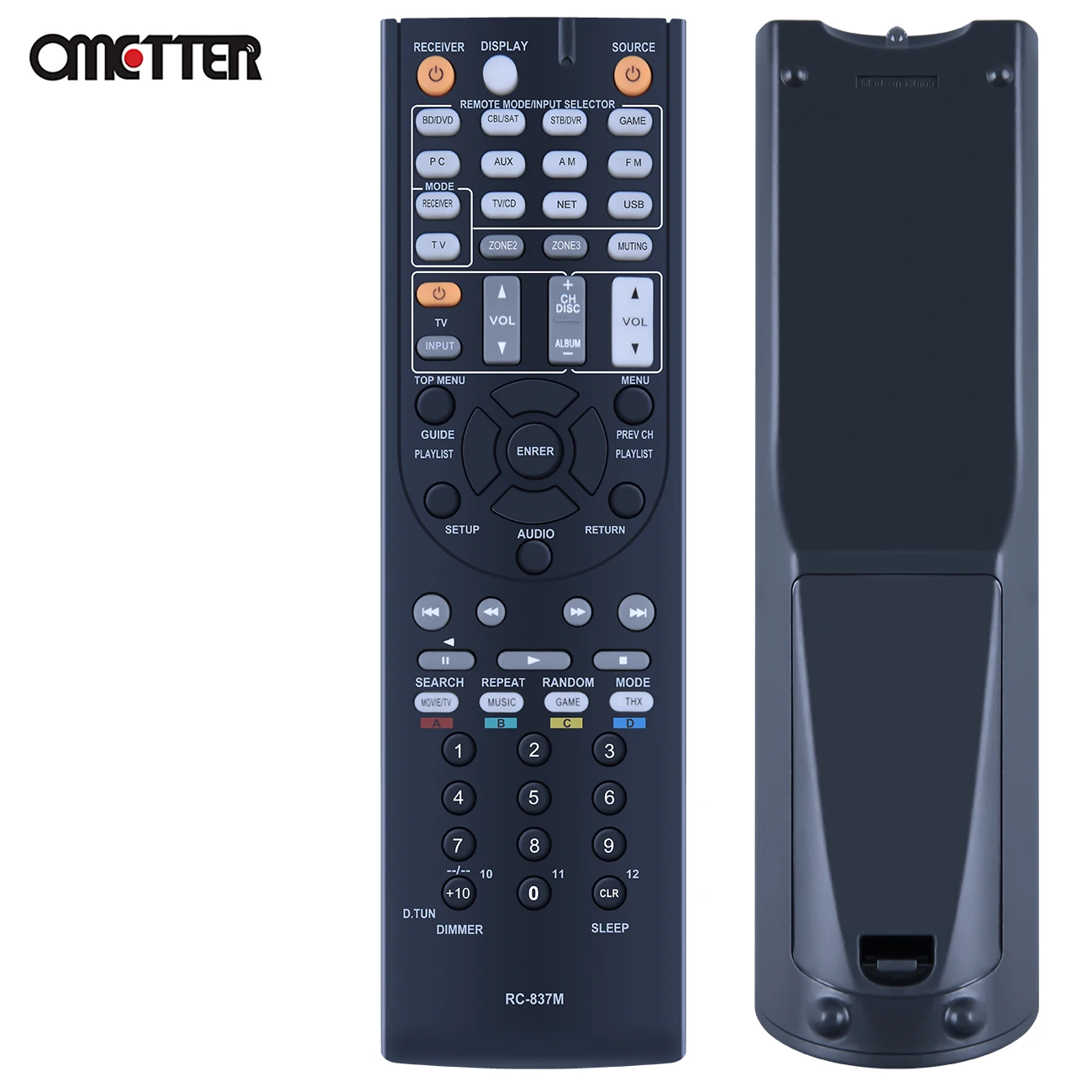 RC-837M RC-866M RC-801M Remote Control Fit for Onkyo AV Receiver TX-NR414 HT-S6500 HT-S5800 HT-S7805 TX-NR818 TX-NR616 TX-NR535