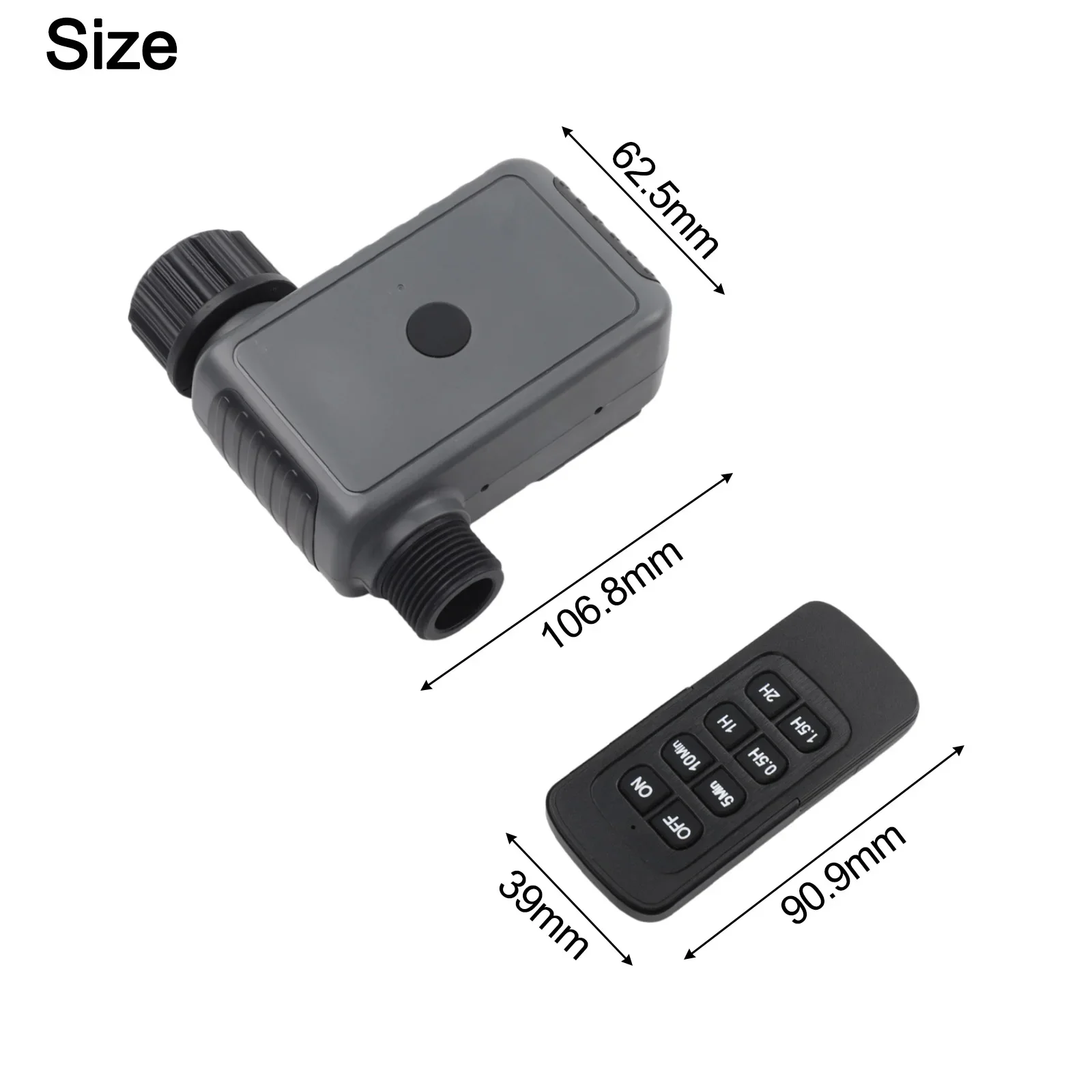 

Outdoor Irrigation Management 106.8*115*43MM Remote Control Watering Automatic Irrigation Scheduling Water Valve Control