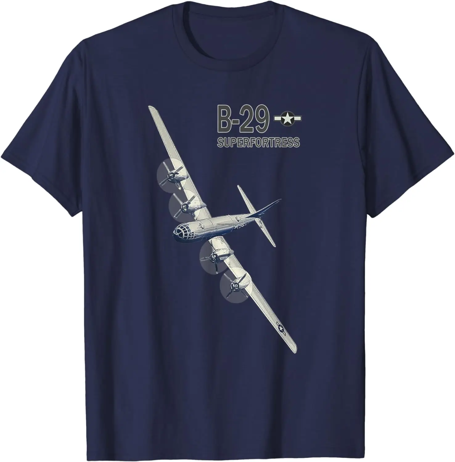 WW2 USAF B-29 Superfortress Bomber Airplane T-Shirt 100% Cotton O-Neck Summer Short Sleeve Casual Mens T-shirt Size S-3XL