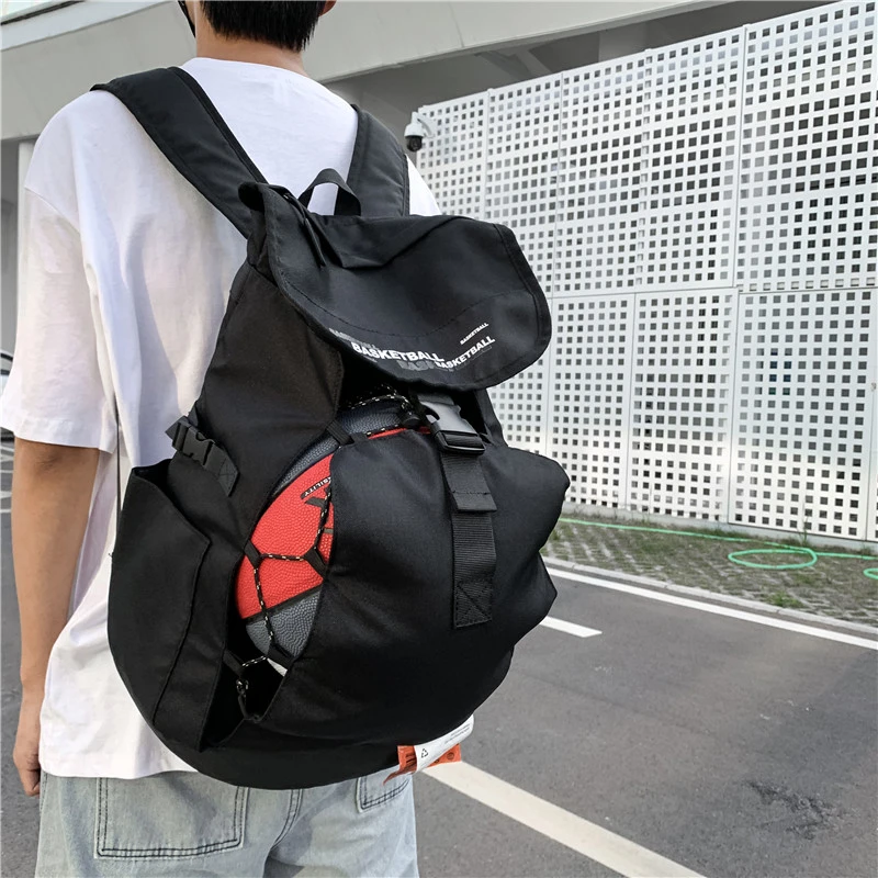 

Basketball Backpack Large Sport Bag with Separate Ball Holder Shoes Compartment for Soccer Volleyball Swim Men Gym Backpacks