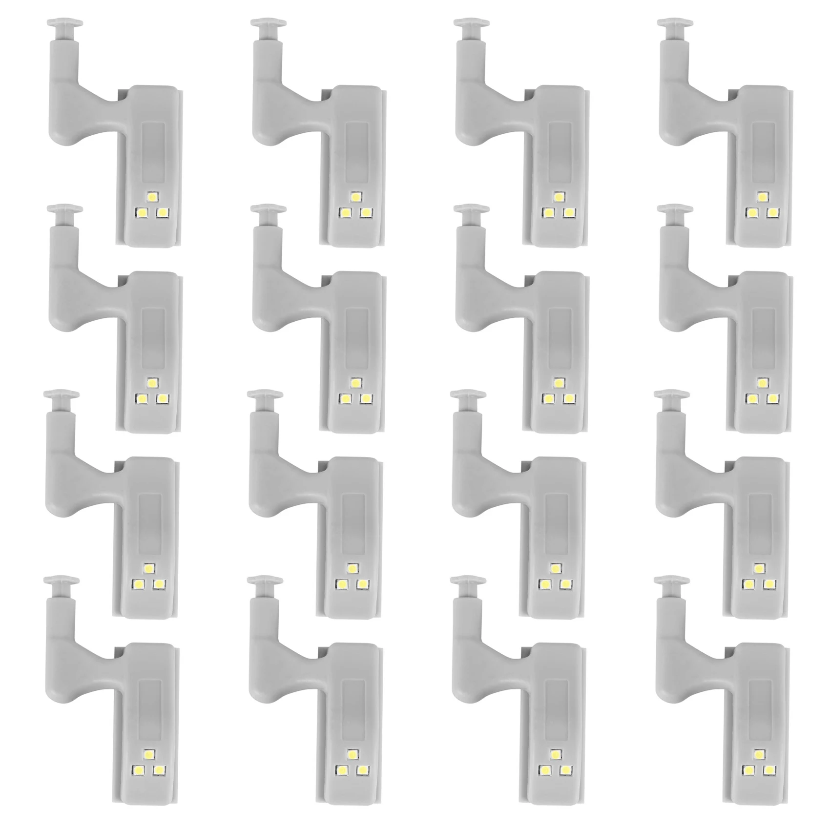 

16Pcs Hinge LED Sensor Light for Kitchen Cabinet Cupboard Closet Night Lights Living Room/Bedroom/Wardrobe Night Lights