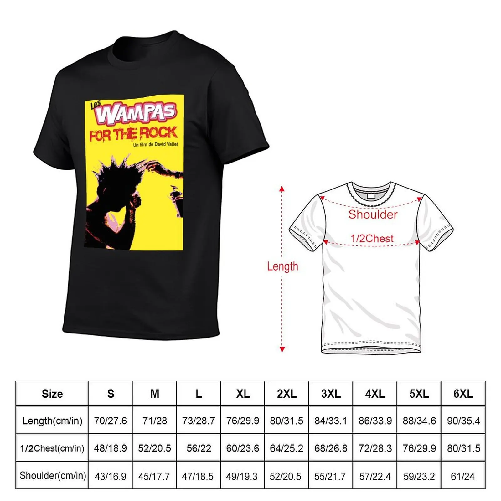 Poster THE WAMPAS FOR THE ROCK t-shirt hippie clothes sublime magliette aderenti alla moda coreana per uomo