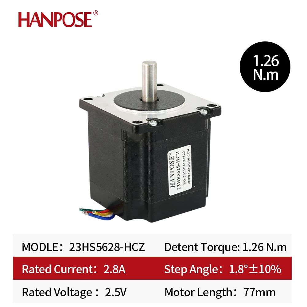 4 Leads Nema 17 Stepper Motor 2 Phase 23HS5628-HCZ 1.7A Torque 0.7N.m For CNC Laser 3D Printer 12V  1.8 Degree 23HS5628-HCZ