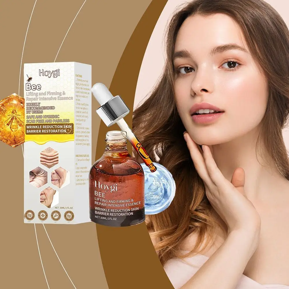 Anti rugas essência anti-envelhecimento polipeptídeo ácido hialurônico pele hidratar pode essência e reparação apertar 30ml facial q8j8