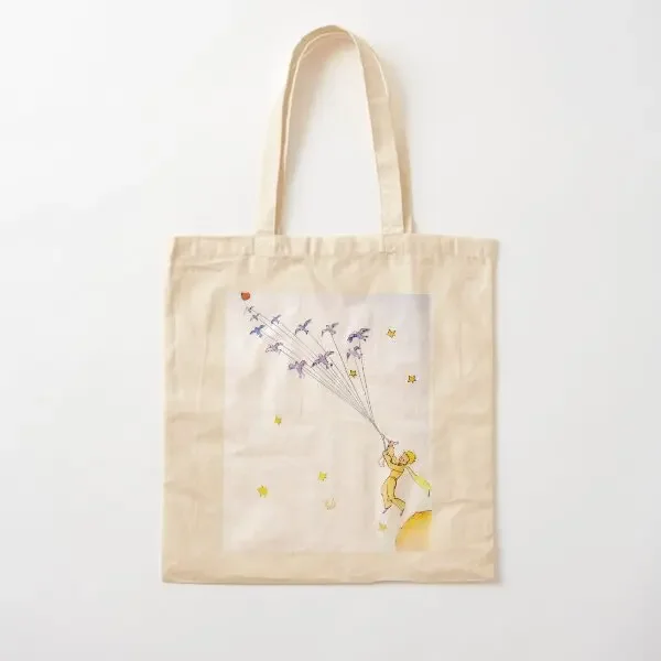 

Prince Illustration Cotton Canvas Bag Women Shoulder Bag Foldable Casual Designer Grocery Ladies Printed Travel Fabric Fashion