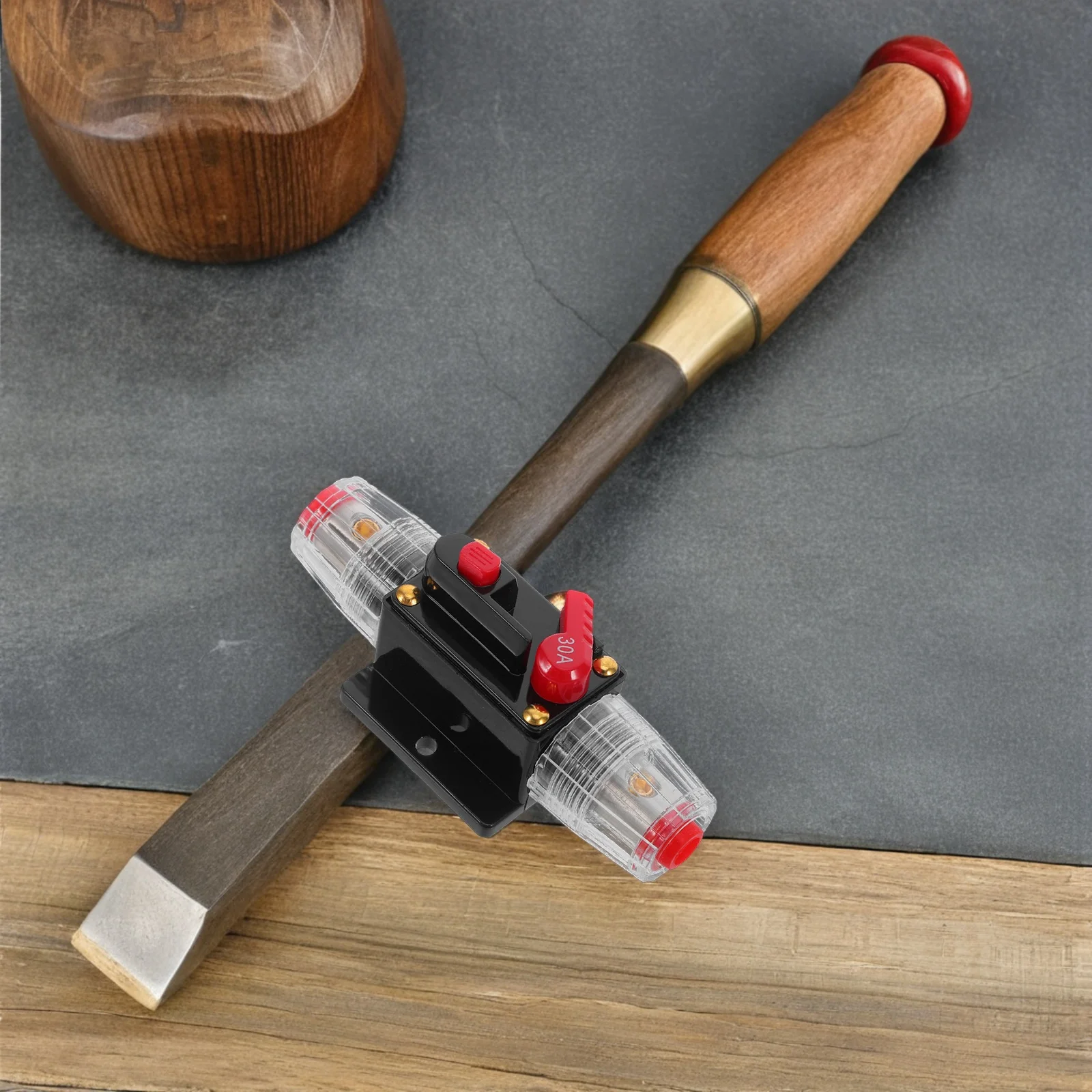 1Set دليل إعادة تعيين مضمنة فيوز قواطع 30a قطاع دارة السيارات الزائد حماية البحرية إعادة تعيين الصمامات حامل #5