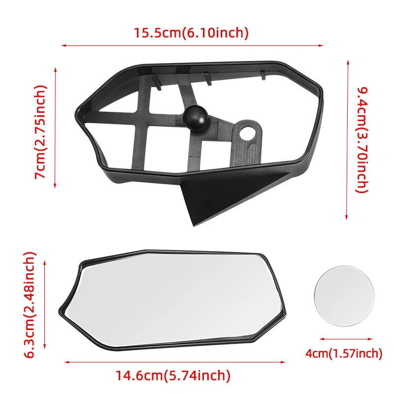 Motorcycle Accessories Modified Moving Rearview Mirror Large Field View Anti Glare Reflector for Yamaha XMAX300 XMAX 300 2023