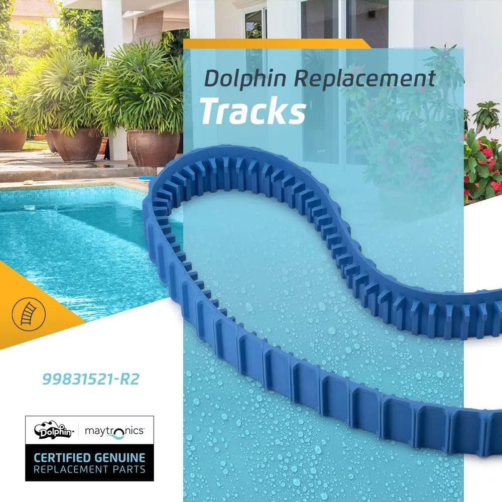 

Dolphin Genuine Replacement Part — Durable, Multi-Surface Blue Tracks(2PK) — Part Number 99831521-R2