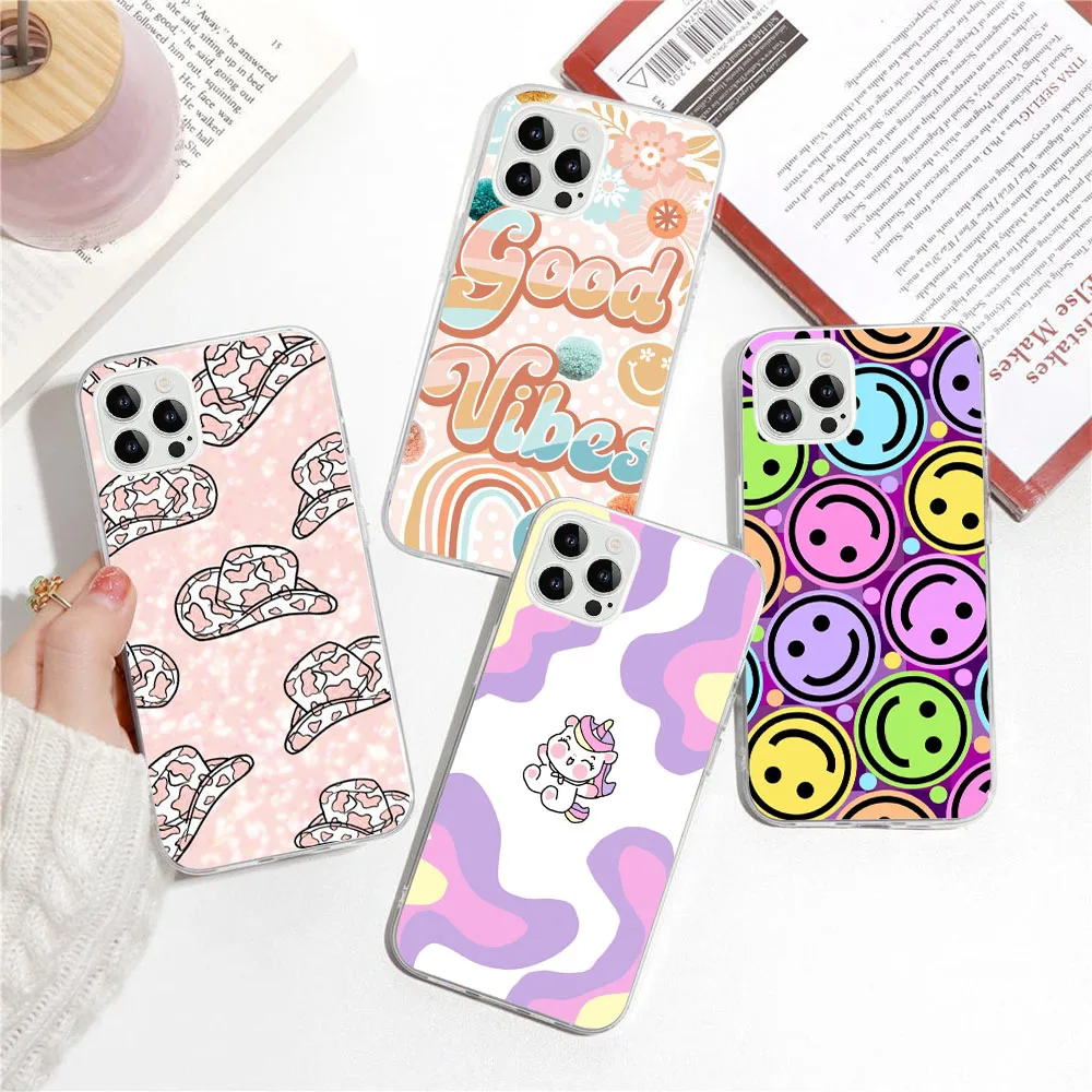 SK-18 Colorful Unicorn Silicone Case For LG K62 K42 K61 K40S K9 Q61 Q60 K50 V40 V50 V60 K92 G8 G8X Stylo 6 ThinQ5 VELVET