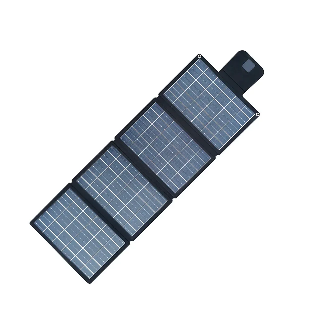 Mobile phone solar folding monocrystalline silicon charging board 30W integrated forming fast charging USB power bank