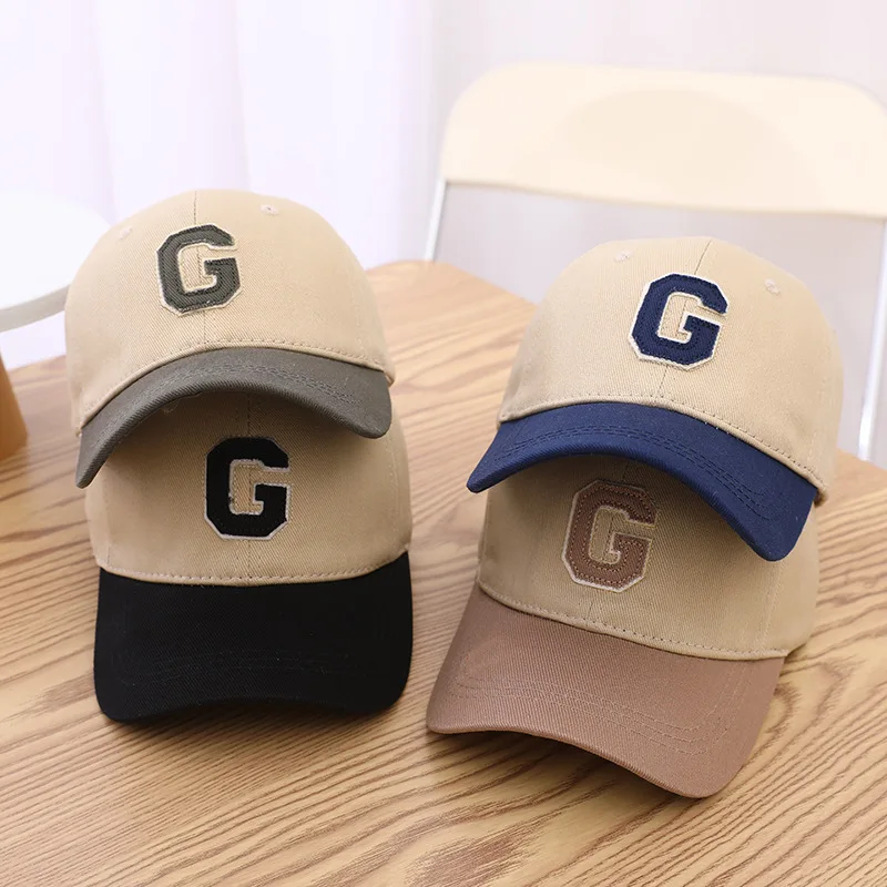 

Summer Children Baseball Cap Letter G Embroidery Baby Hat Outdoor Casual Boys Girls Kids Adjustable Sun Visor Duck Caps