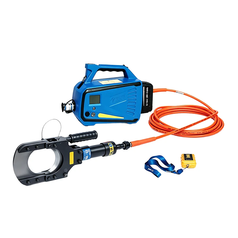 BCP-120R18-KV Remote Controlled Safety Cable Cutter Battery Hydraulic Guillotine Insulated Safety Cutting Tool Factory