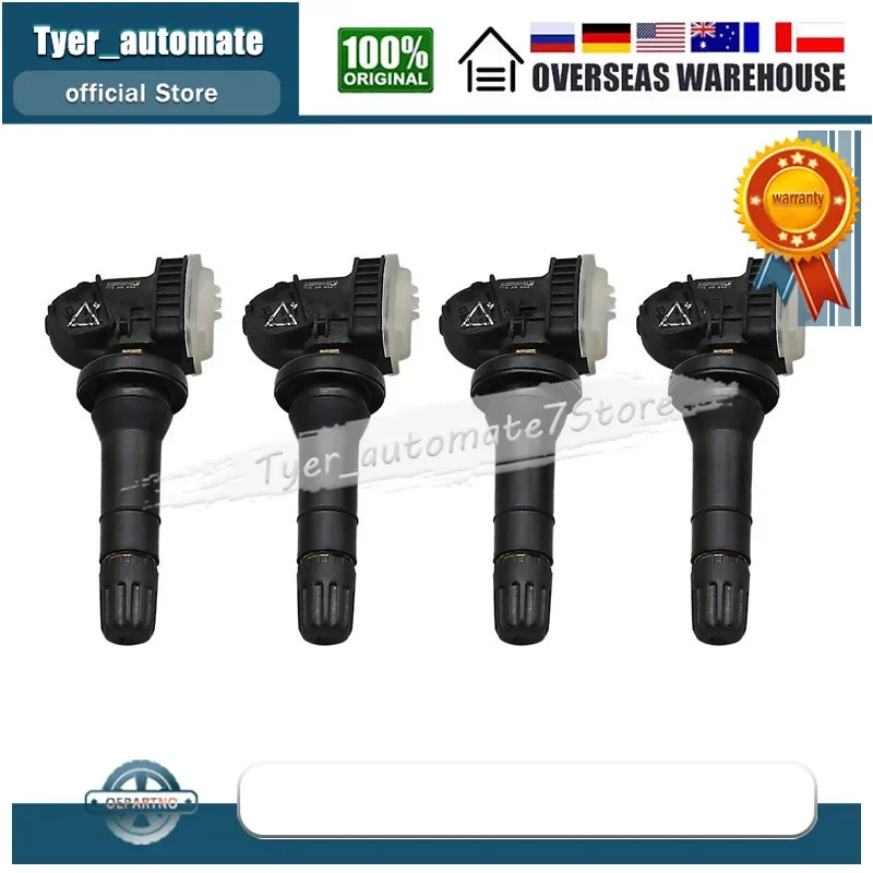 4X For Opel Ampera-E Antara (L-A) Karl Mokka (J-A) Vauxhall Viva Cadillac CT6 TPMS Sensor 433Mhz 13522629 13540602 13544442