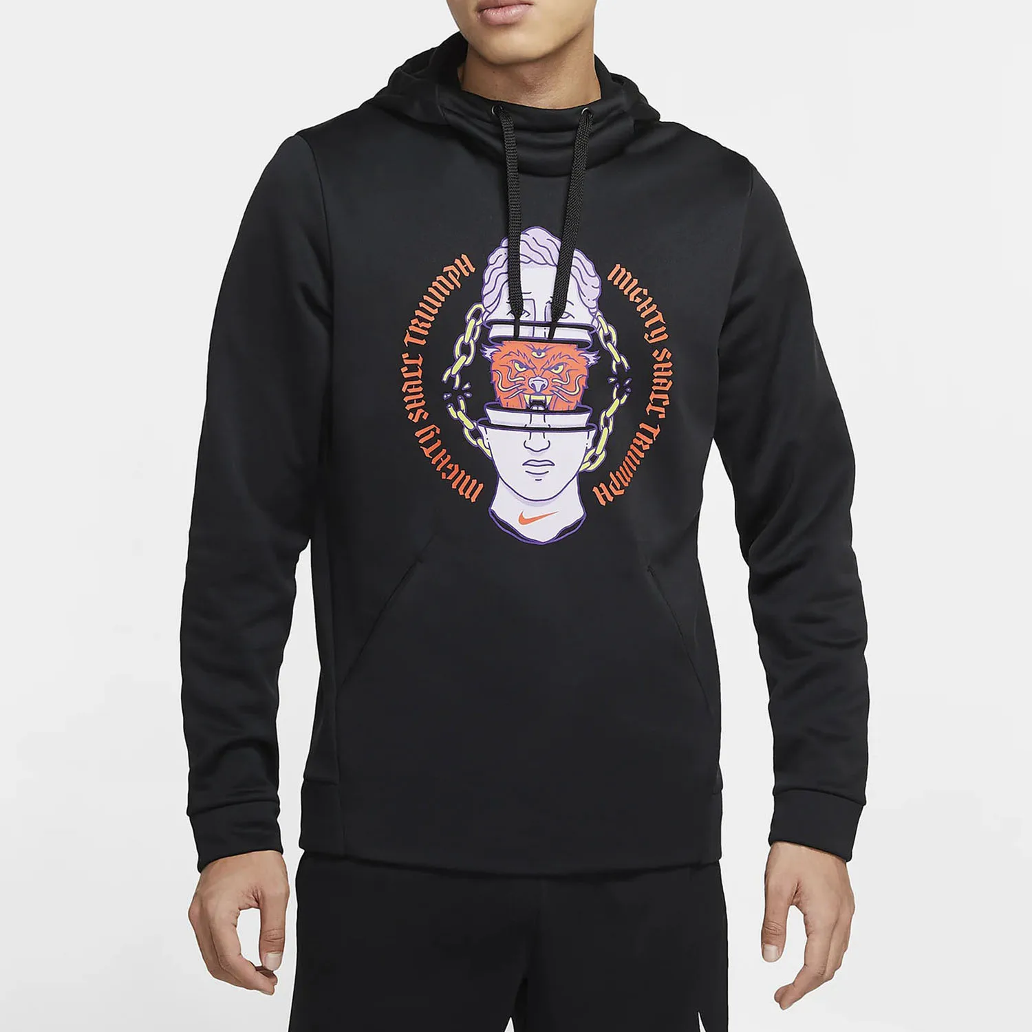 Nike Authentic Men's Fleece Lined Hooded Training Casual Sports Leisure Sweatshirt CK4585-010