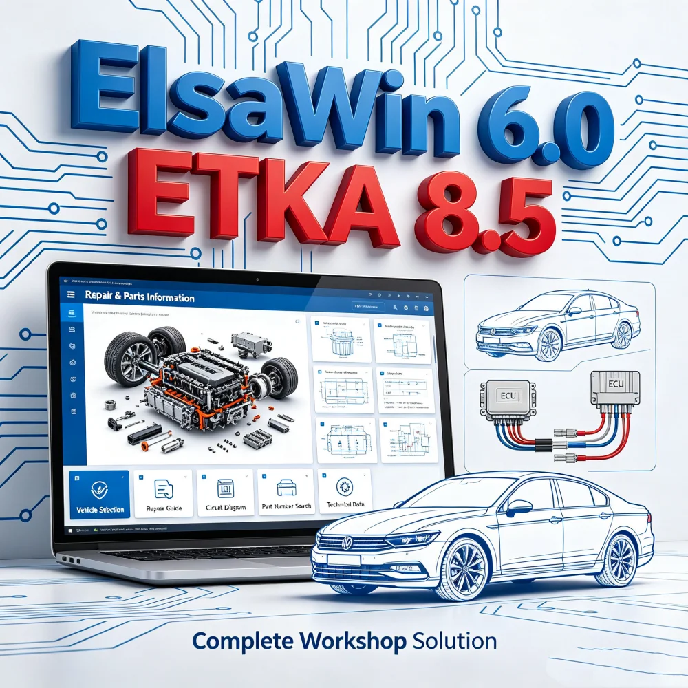 2027 Hot ElsaWin 6.0 & ETKA 8.5 Latest for VW Audi Skoda Seat Auto Repair + Video Install Multilingua l+ Premium Fast Download