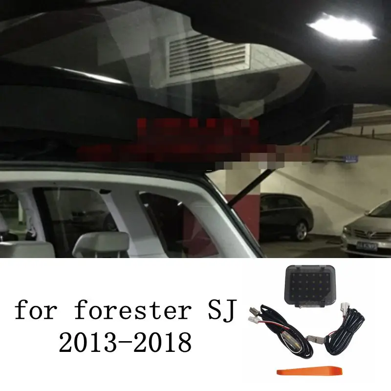 Luz de maletero de coche para SUBARU Forester SJ 2013-2018, caja trasera, portón trasero, luz de lectura adicional, 6000K, 12V