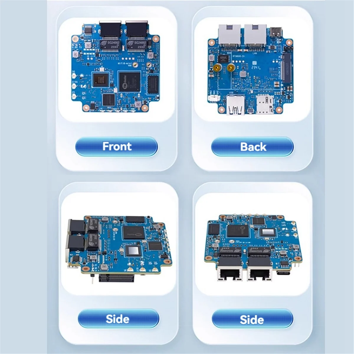 Imagem -04 - Placa de Desenvolvimento para Banana pi Wi-fi Chip sem Fio Wi-fi Suporta Interface M.2 Banana pi Wifi6 Tr6560 Tr5220