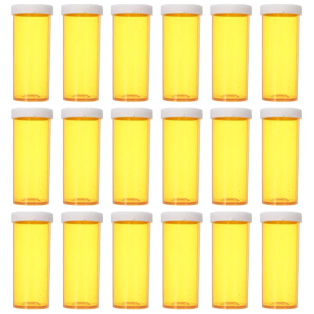

25 Pcs Pill Dispensing Bottles Empty Medicine Organizer Portable Travel Storage Cute Pill Case Small Holder Purse Women