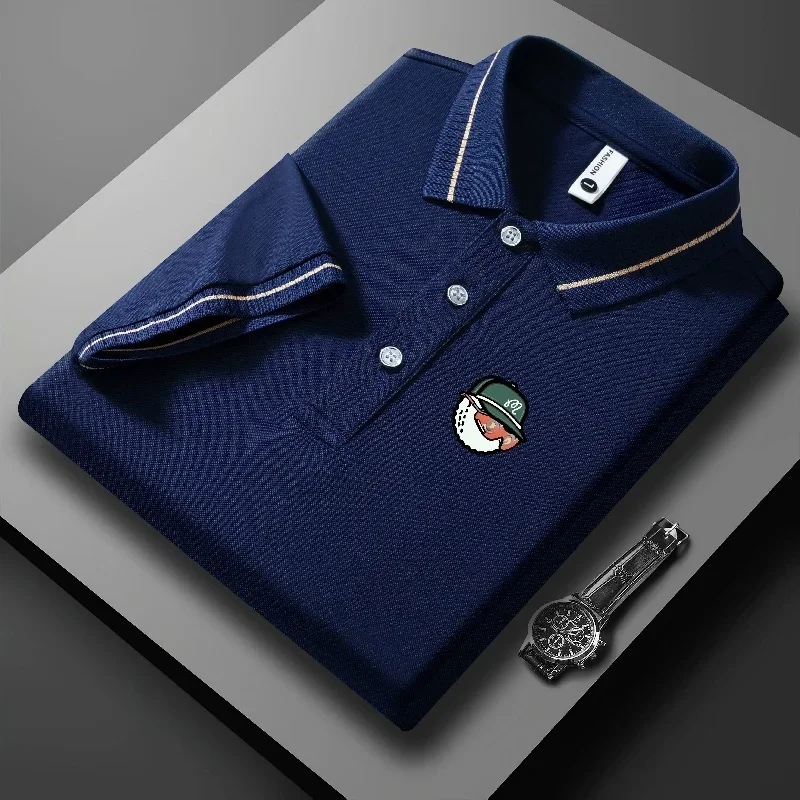 Golf 2026 Summer New Solid Color Collar Button Short Sleeve Collar Shirt Casual Breathable Comfortable Top