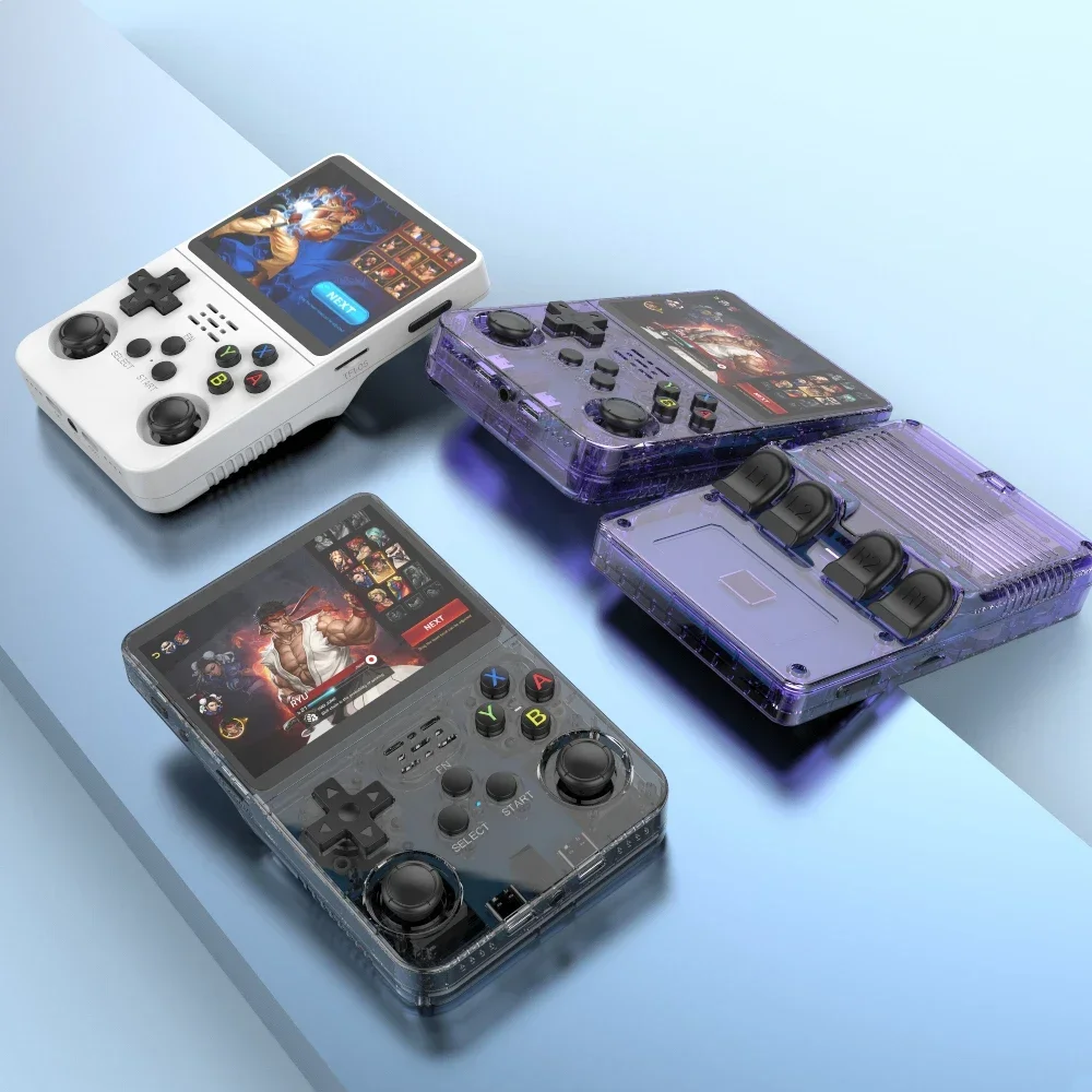 Open Source R36S Retro Handheld Video Game Console Linux System 3.5 Inch IPS Screen Portable Pocket Video Player 64GB 128G ARKOS