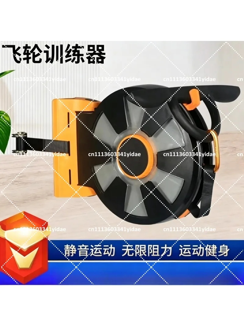 Wall-Mounted Variable Resistance Flywheel Pulley Trainer, Height Adjustable Centrifuge Gym Equipment for Home Workout