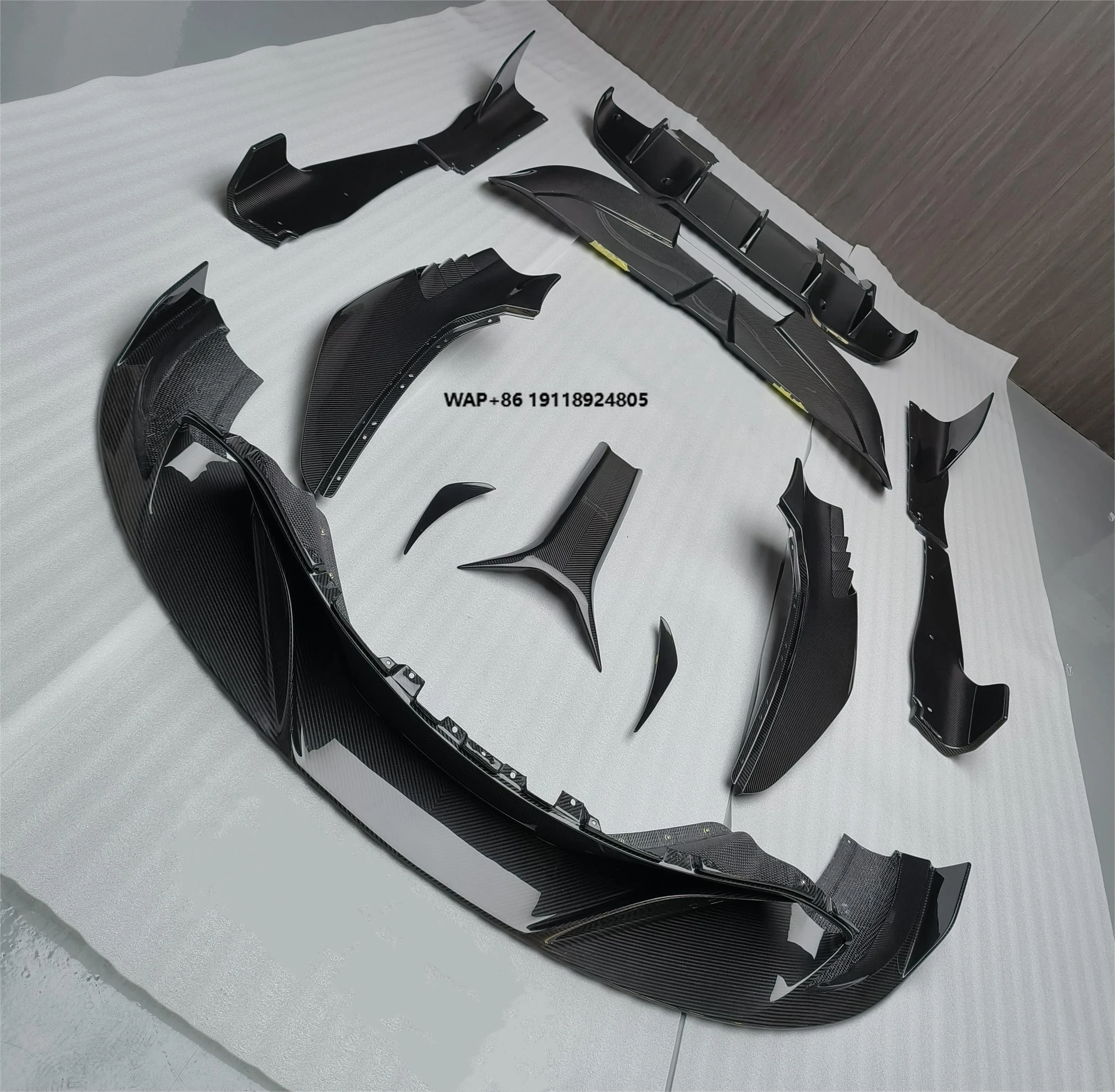 Facelift Kit R Style Dry Carbon Fiber Body Kit For  720s Kit 2017-2019 With Front Lip Side Skirts Rear Wing Diffuser