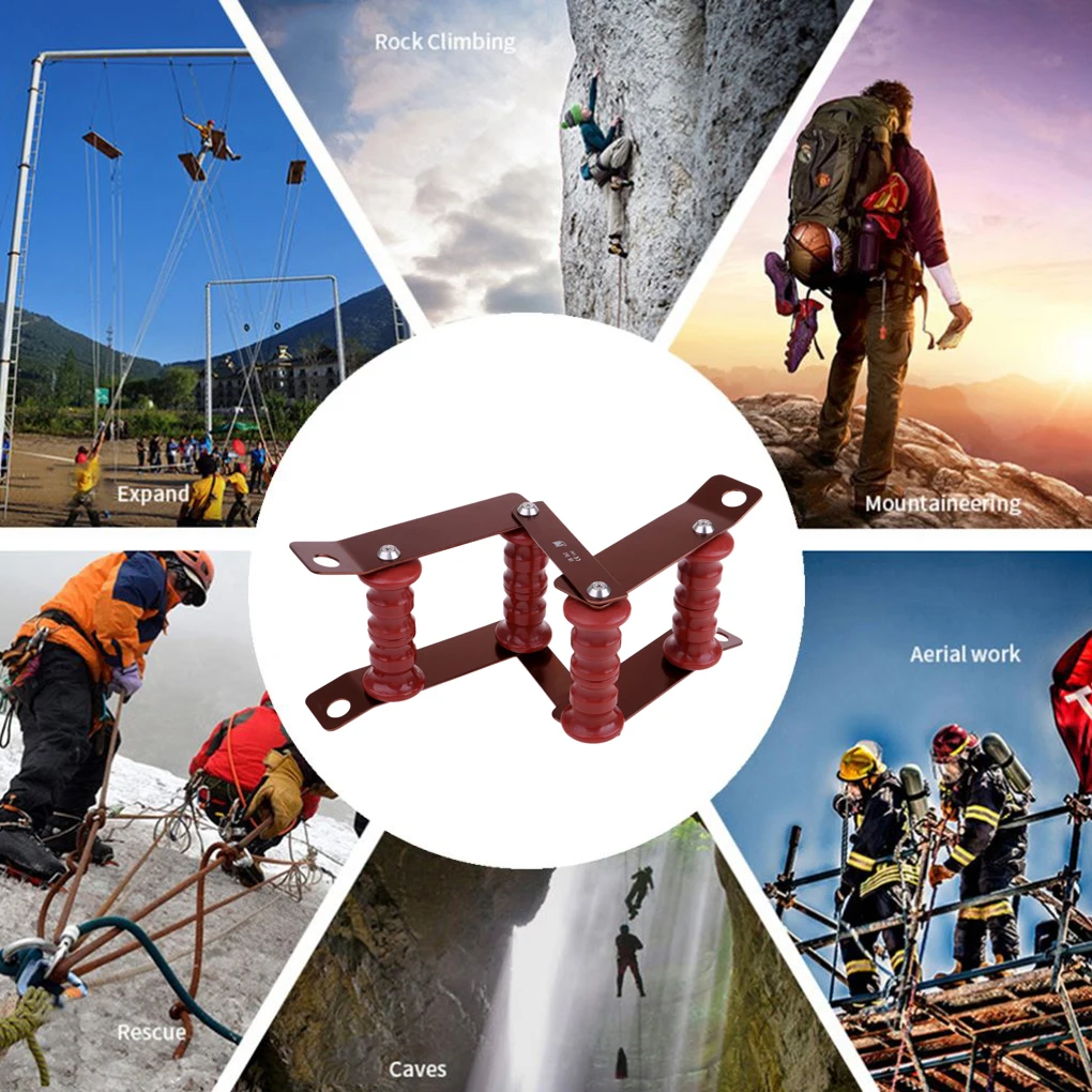 Adjustable Climbing Rope Protector Paracord Roller Equipment Rigging Anti Abrasion Guard Hardware Belaying Device