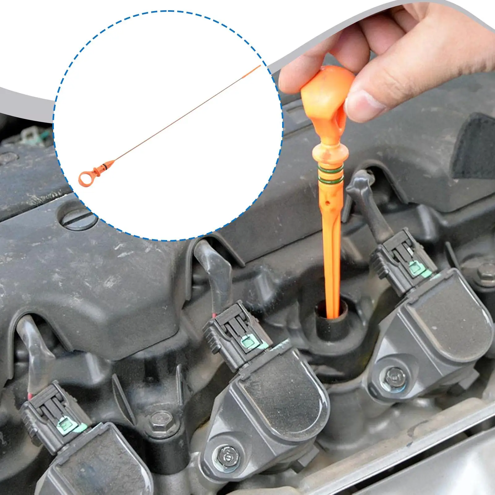 زيت محرك السيارة مقياس 1174G9 إصلاح الملحقات مستوى زيت السيارات تراجع عصا زيت المحرك قضيب قياس لبيجو 508 #1