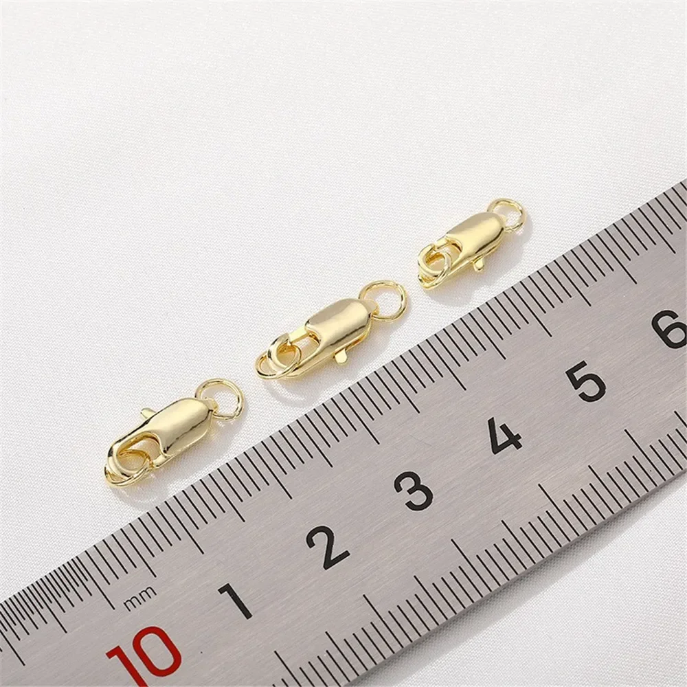 

14K Gold-Color Double-hole Buckle Closure Connection Figure 8 Piece DIY Handmade Bracelet Necklace Jewelry Material Accessories