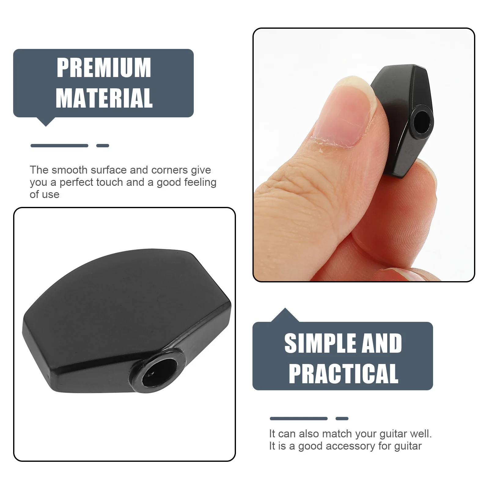 

6Sets Guitar Tuning Knobs Metal Replacement Durable Tuner Caps Lock String Functions for Accurate Pitch Guitar Accessories