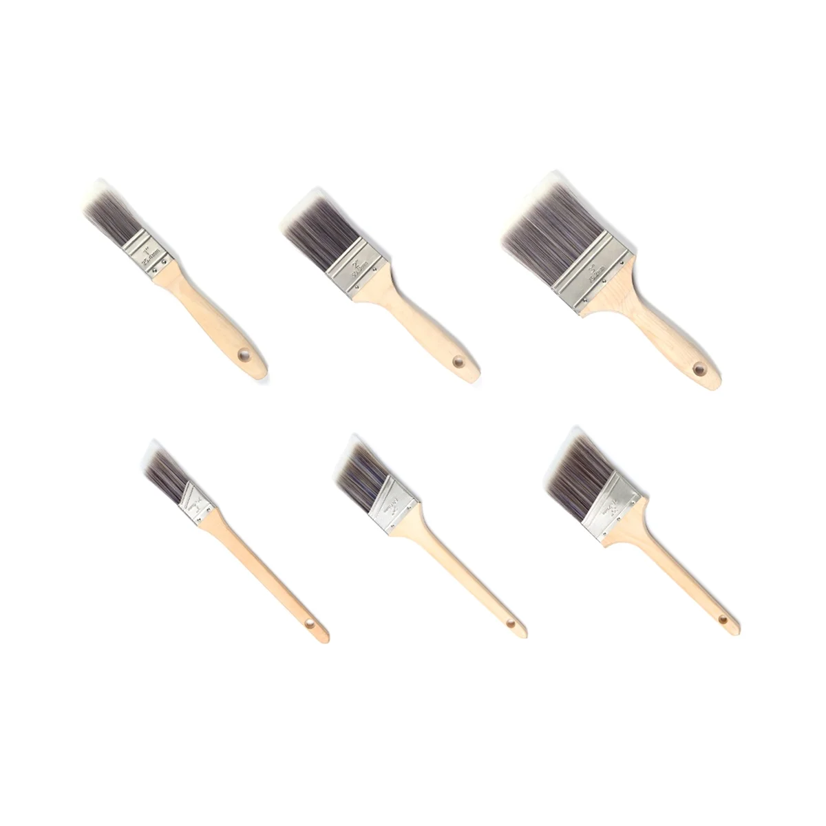 Master Pro Paint Brush Set Angled Paint Brushes for Painting Walls Wood Trim Paint Brush Synthetic Paint Brush