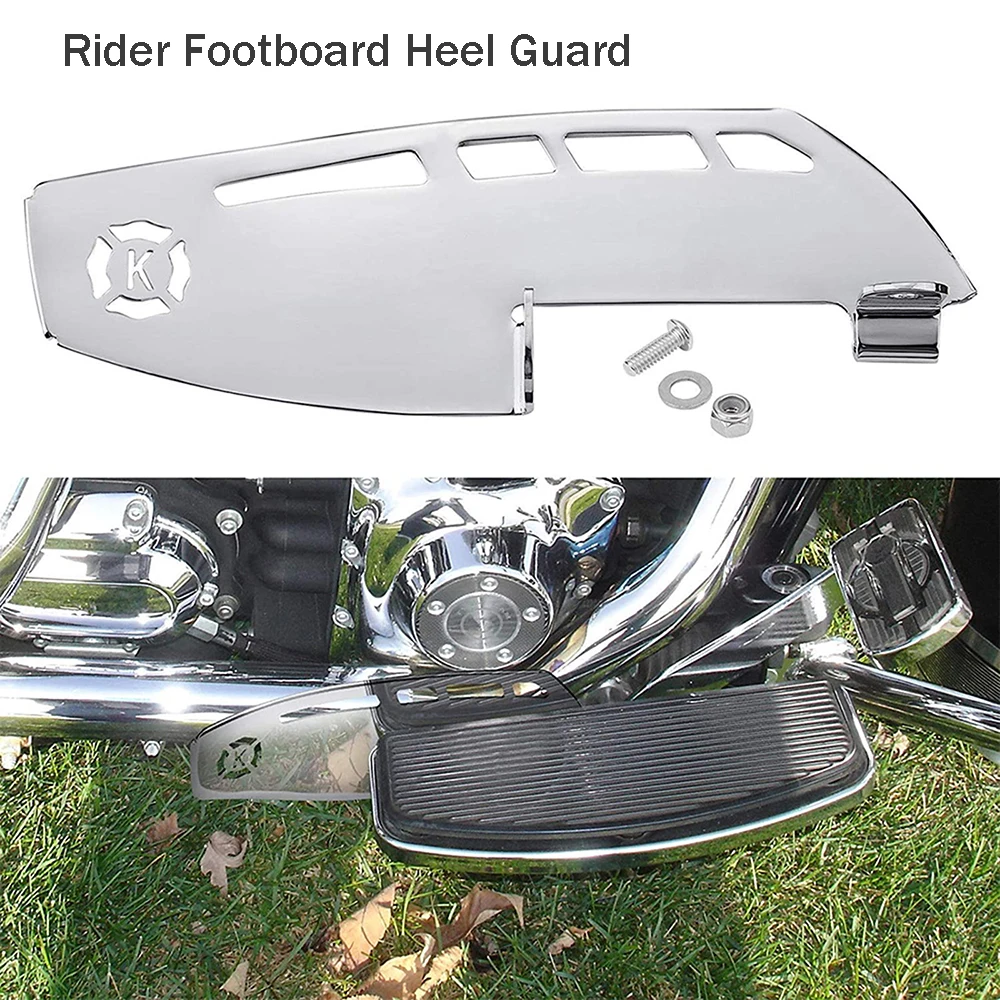 KEMIMOTO Rider Footboard Heel Guard for Road Glide Road King Electra Glide Street Glide Ultra Limited FLHTK  Tri Glide Ultra