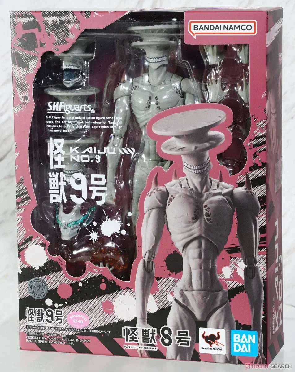 Bandai Original Anime SHF Kaiju No.8 Toy Figure Kaiju No.9 Action Figures Gk Figurine Model Collection Room Decoration Toys Gift