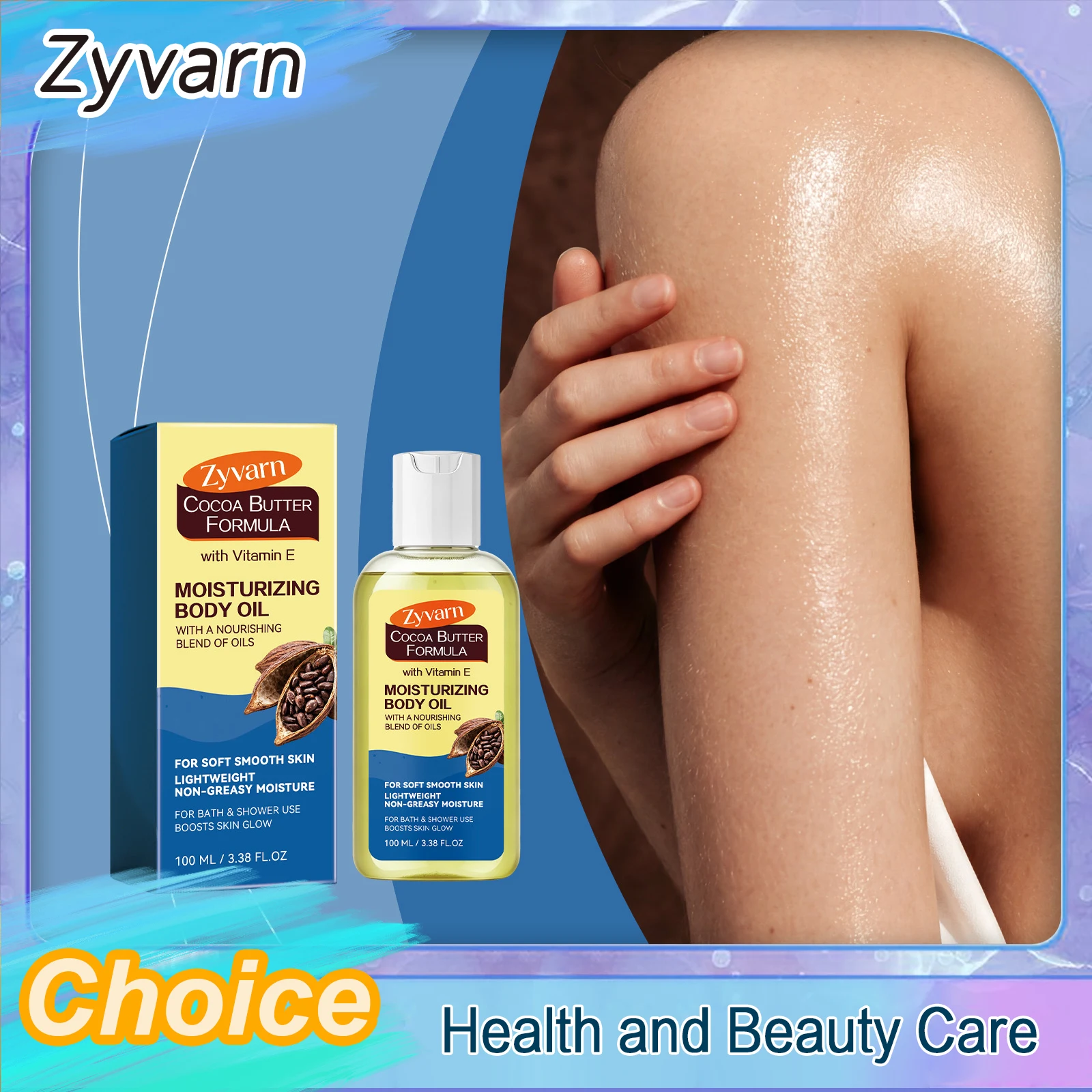 Coconut Oil Body Lotion Radiance Body Oil Light Non-Greasy Deep Hydration Nourishment Boost Skin Elasticity Firm Up Your Skin