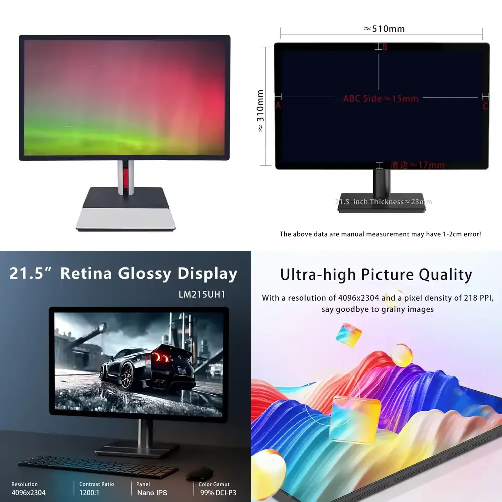 

21,5-дюймовый 4K Retina глянцевый игровой монитор с частотой обновления 60 Гц для ПК, iMac, Windows, настольных компьютеров и офиса