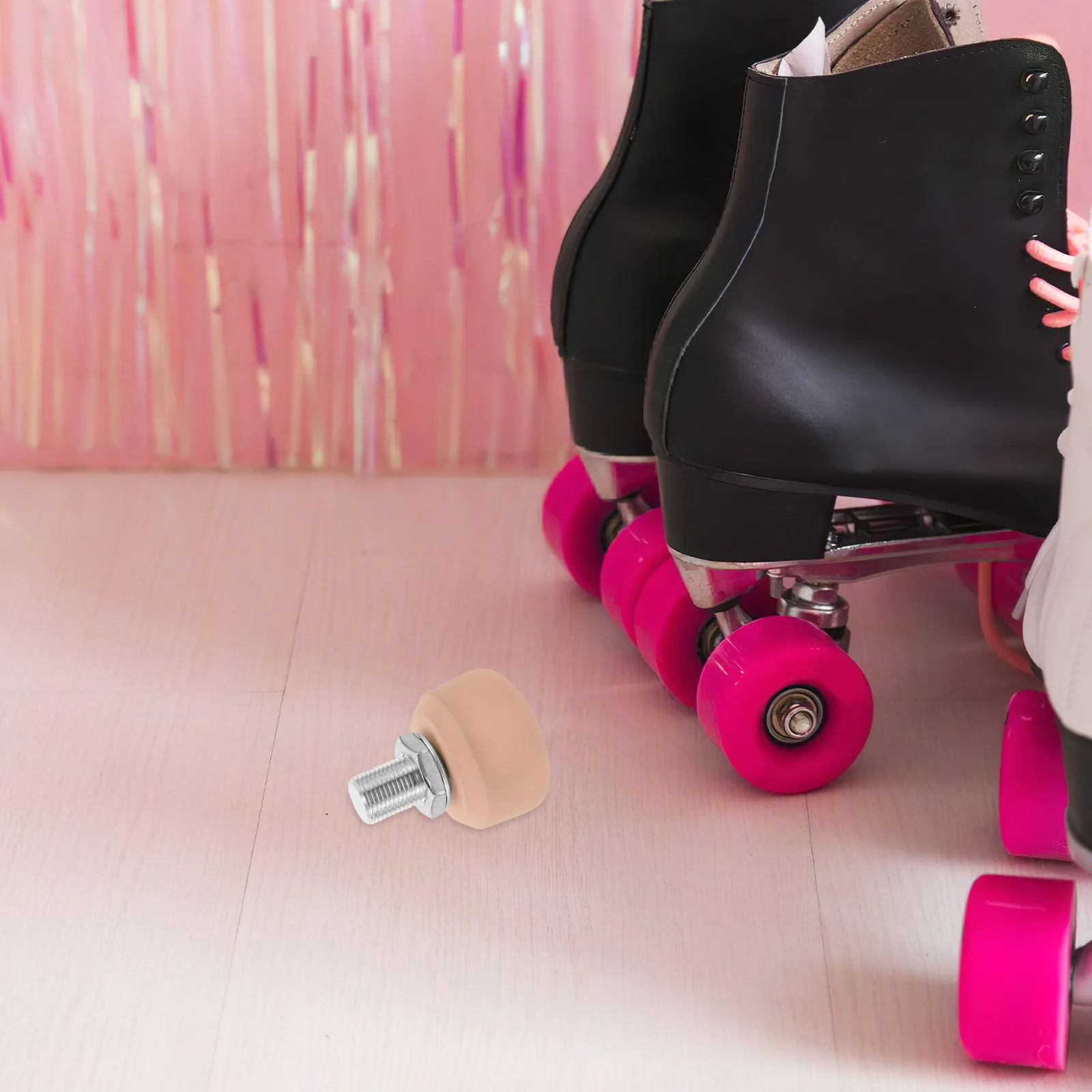 plugue-de-parada-para-patins-ajustavel-com-freio-dianteiro-para-patins-quad-rosca-de-155mm-construcao-em-borracha-e-metal-elegante-dupla-fileira