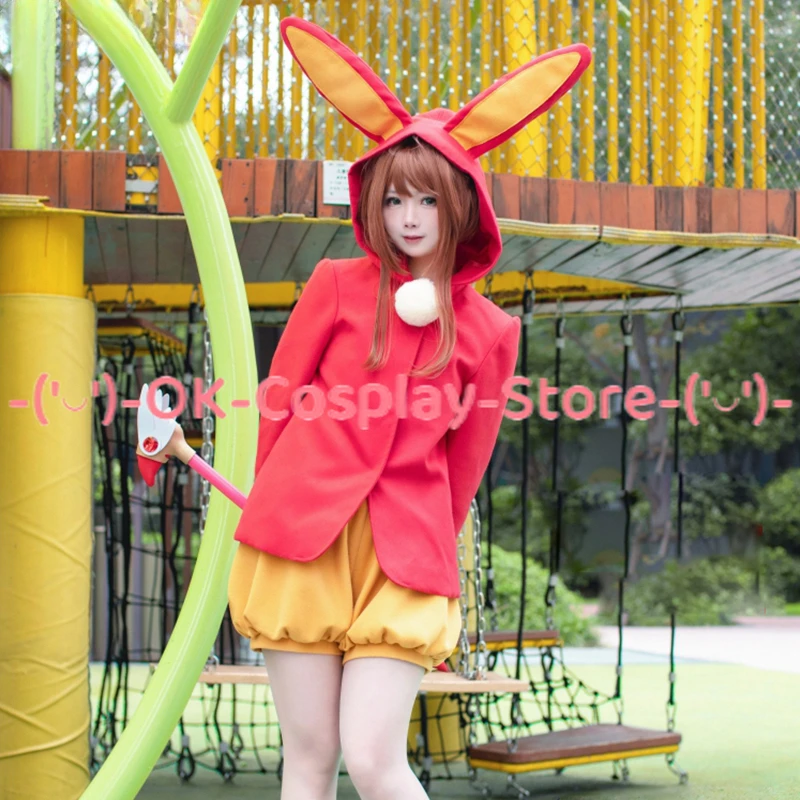 Anime Card Captor Sakura Cosplay Costume Clear Card Sakura Red Bunny Battle Suit Halloween Carnival Uniforms Party Clothing