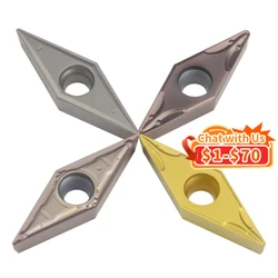 10PCS Carbide insert VBMT160402/04/08 H01/KT930S/KT60/YZ15TF/YZ735 single-sided Carbide Insert Internal turning tool CNC